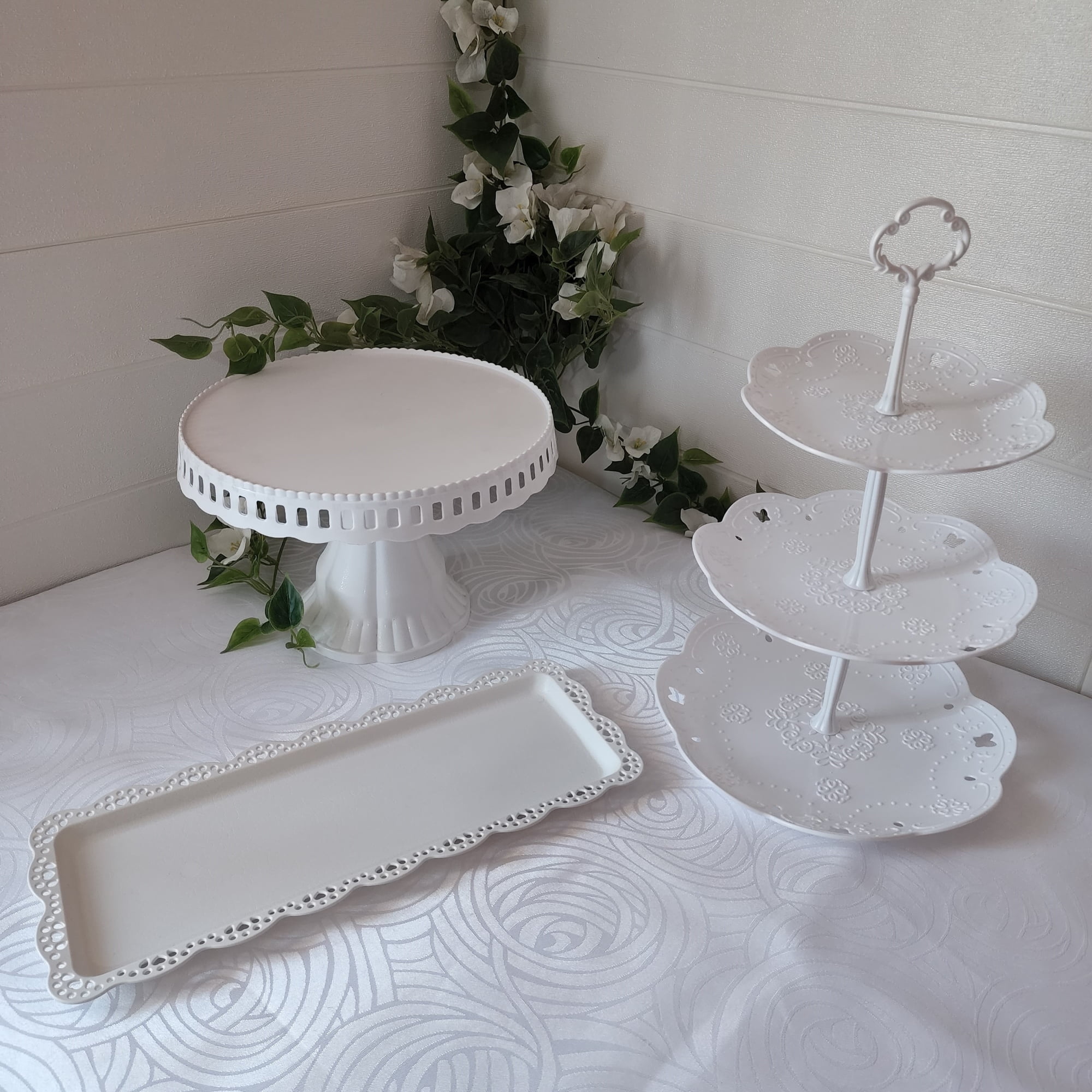 Ventitas Candy Bar - Set 3 Piezas Candy Bar (porta Torta, Porta Cupcake, Bandeja)