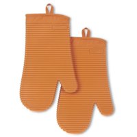 Juego De 2 Guantes De Cocina Kitchenaid De Silicona Suave Acanalada, Color Miel