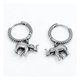 thumbnail image 3 of Aros Argolla Con Elefantito, Plata 925, Regalo Plateado, 3 of 4