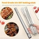 thumbnail image 2 of 30/50pcs Reusable Stainless Steel Barbecue Meat Skewers & 1 Tube Storage For Barbecue, Perfect For Outdoor CampingPicnic BBQ, Stickers For Halloween Christmas Wedding Birthday Party Supplies BBQ Acces, 2 of 4
