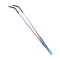 Ioensy - Pinzas De Alimentación Para Reptiles, Herramienta De Alimentación De Metal Para Agua, Hierba, Dragón Barbudo, Gecko, Curvas