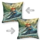 thumbnail image 2 of Paddington en Perú Fundas de almohada de terciopelo con tema, regalos de funda de almohada, decoración para el hogar, cojín de lanzar, regalo de cumpleaños para fans y parejas. 45cm x 45cm., 2 of 6