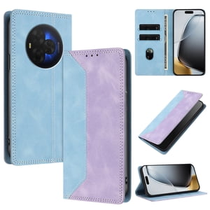 Funda Foxdock Para Tcl 60 Nxtpaper Ultra De Cuero Premium Bicolor Con Ranuras Rfid, Carcasa Tipo Billetera Antigolpes Y Soporte Plegable