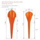 thumbnail image 2 of Embudo ZNDAW Pack de 2, cuello largo 29 cm, plástico naranja, 2 of 6