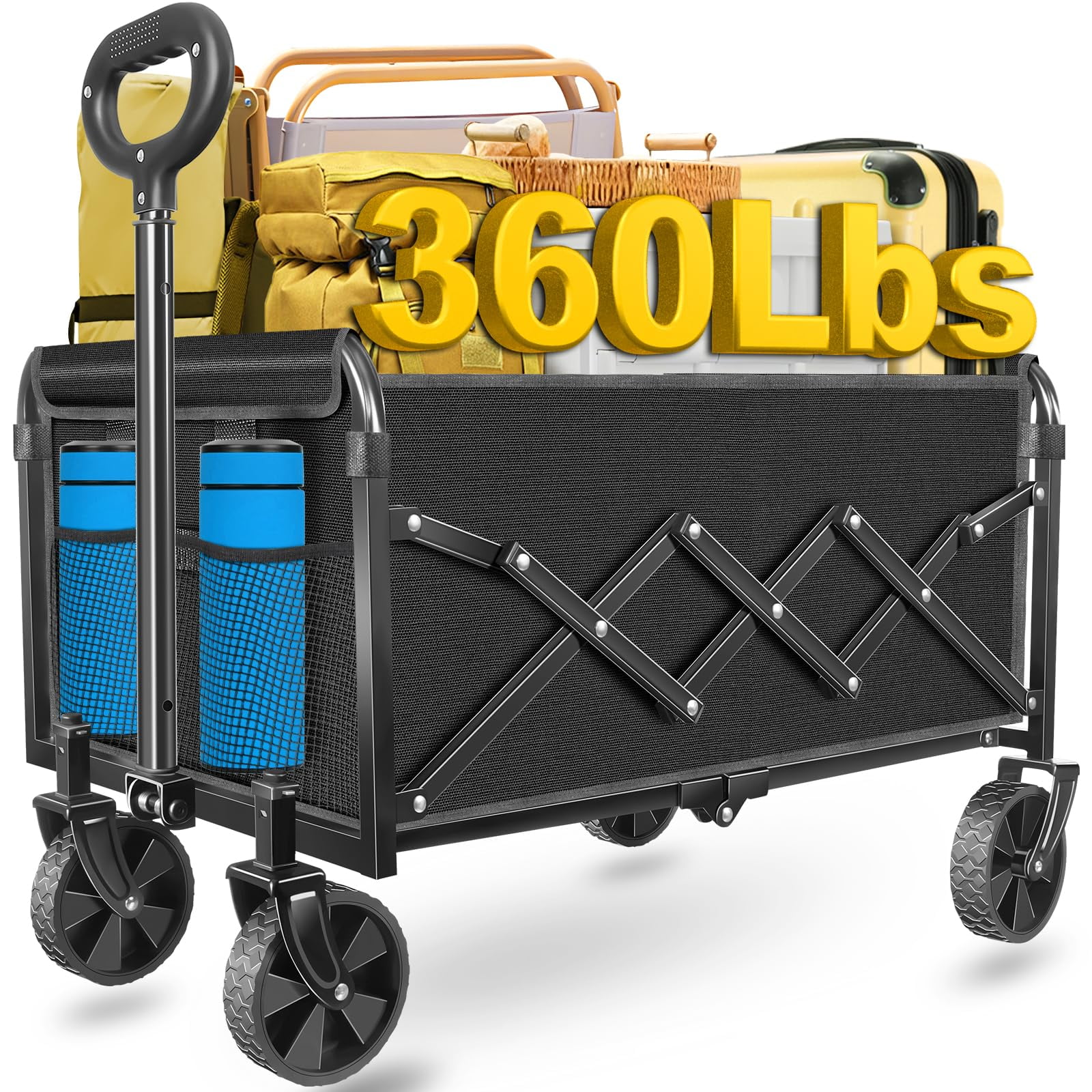 Carrito Utilitario Plegable Artist's Dream, Capacidad De 164 Kg