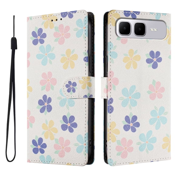 FOXDOCK Funda Tipo Cartera para infinix Smart 10 Plus con Soporte y Correa – Diseño de Patrones Lindos