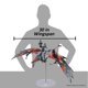 thumbnail image 5 of Figura coleccionable McFarlane Toys Avatar Fire and Ash Quaritch's Banshee de 76 cm, 5 of 8