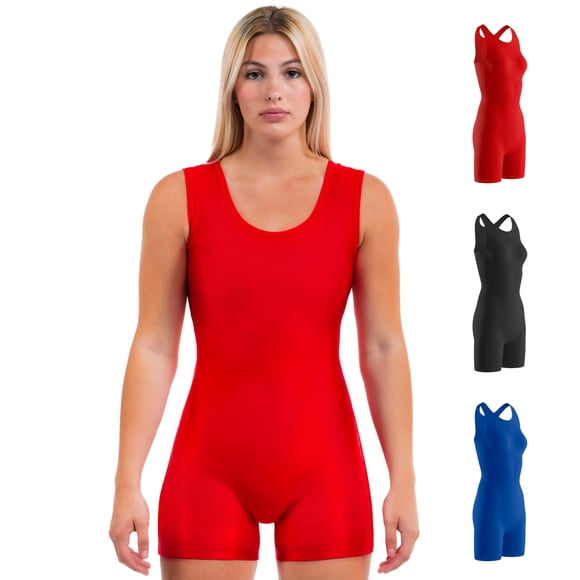 Singlet de Lucha Matman Edge para Mujeres y Niñas Rojo (S)