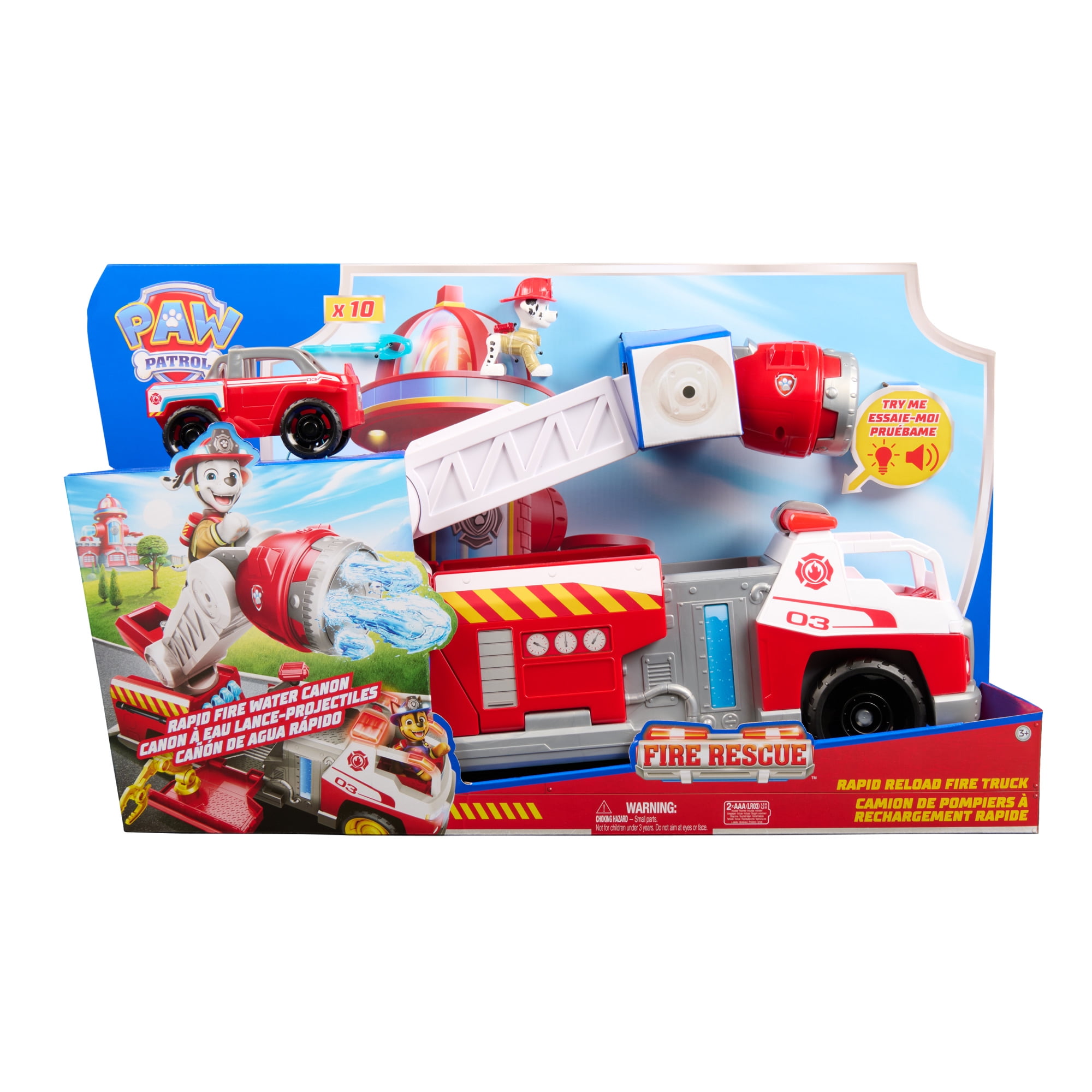 Camión De Bomberos Con Figura De Marshall Paw Patrol