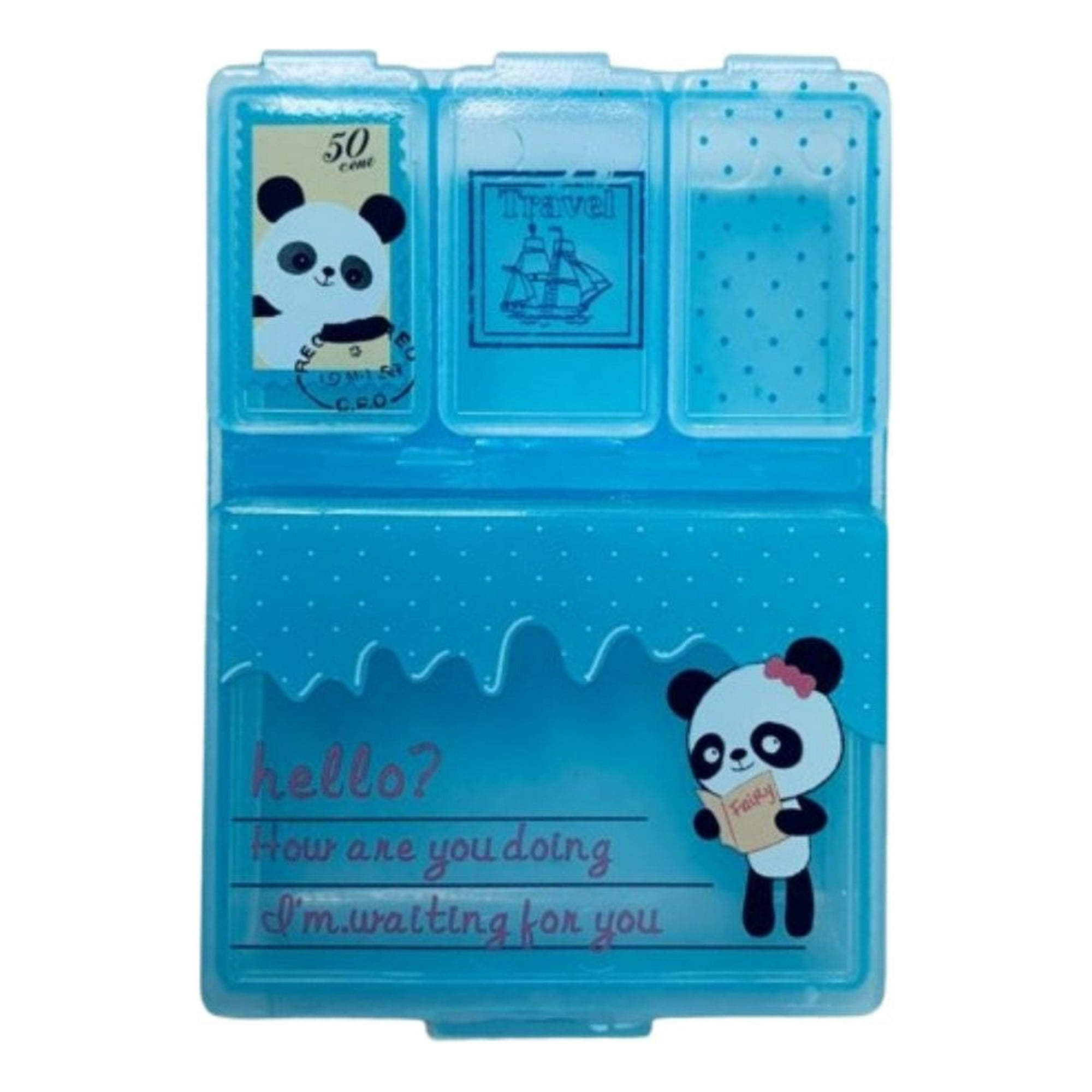 Genérico - Set 6 Pastilleros Mini Animado Niños Portatil Tabletas Lau