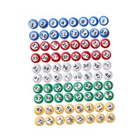 Magideal - Bingo Ball Raffle Balls Reemplazo Directo Suministros Portable Universal Tally Ball Calling Balls Para Noches Oficina Entretenimiento Fiestas Familia 1 A 80