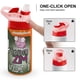 thumbnail image 4 of Invasor ZimBotella de Agua con Tapa Pop Top de Un Toque, Acero Inoxidable, a Prueba de Fugas, para Deportes, Botella Infantil rosa 12 oz, 4 of 6