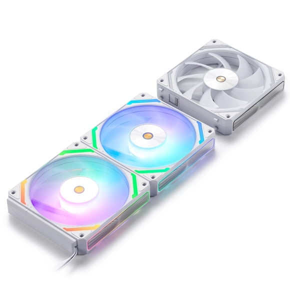 Ventilador PC Case LTC CF-121D, 120 mm, 5 V, 3 pines ARGB, 4 pines PWM, paquete de 3