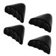 thumbnail image 1 of Unique Bargains 2 Pares de Tapones Ajustables para Dedos de Cabeza Suave Negra, 1 of 5