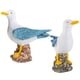 thumbnail image 4 of 2 Piezas Gaviota Soporte Tocón Estatua Gaviota Estatuillas Artesanía Escultura Adorno Náutico para Patio Hogar interior y exterior Césped Jardín, 4 of 5
