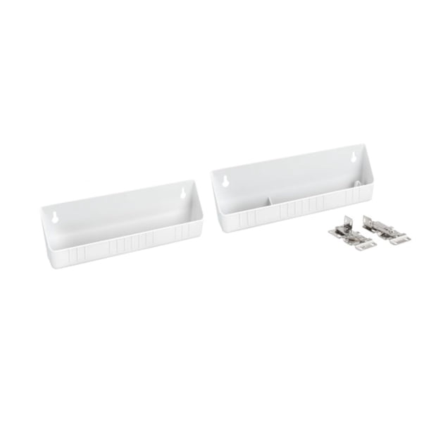 Bandejas para fregaderos Rev-A-Shelf 6572-11-11-52, 11 pulgadas, 2 unidades, color blanco