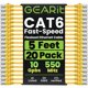 thumbnail image 1 of Cable Ethernet GEARit Cat6, paquete de 20, 1,5 m, amarillo, 1 of 7