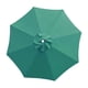 thumbnail image 2 of Toldo para sombrilla, cubierta de repuesto para sombrilla, protección, toldo para sombrilla para exteriores ligero y resistente para patio, jardín, Verde oscuro, 2 of 5
