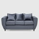 thumbnail image 2 of Sofa Manhattan 3 Cuerpos Felpa Gris, 2 of 3