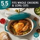 thumbnail image 3 of Olla Holandesa Ovalada De Hierro Fundido Esmaltado De 5 5 Qt, 3 of 8