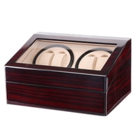 Magideal - Caja Organizadora De Reloj Mecánico, 4 + 6 Rejillas, Estable, Resistente A La Oxidación, Máquina Bobinadora De Vidrio Acrílico, Caja De Almacenamiento