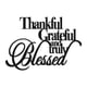 thumbnail image 5 of Letrero De Metal Para Pared Con Texto En Inglés "Thank You Grateful Blessed" Para Decoración De Pared Para El Hogar, Dormitorio Interior, 5 of 5
