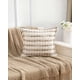 thumbnail image 3 of Pack De 4 Fundas De Cojin 45cmx45cm A Rayas Beige Con Café, 3 of 4