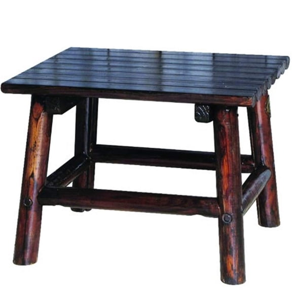 Mesa Auxiliar de Madera Leigh Country Char-Log 60x50x45cm TX 93723