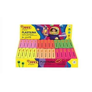 Jovi Plastilina Arcilla Modeladora Neón Reutilizable No Secante Jovi Barras De 1.75 Oz Juego De 30