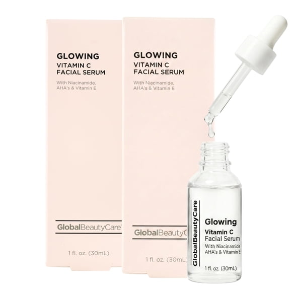 Suero Facial Global Beauty Care Vitamina C Iluminadora 30 mL (Paquete de 2)