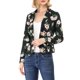 thumbnail image 5 of INSPIRE CHIC Chaqueta de Traje de Trabajo Abierta con Solapa de Muesca Estampada para Mujer XS Negro-Floral, 5 of 8