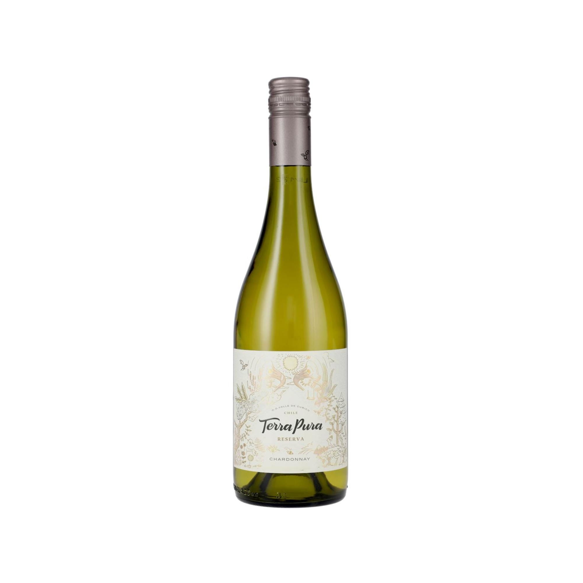 Vino Blanco Chardonnay Gran Reserva 13° Botella 750 ml Terrapura