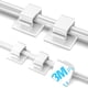 thumbnail image 1 of Clips para cables TidyHelper, 100 unidades, adhesivos blancos (pequeños y grandes), 1 of 6