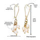 thumbnail image 2 of Aros largos ramillete Marella perlas de rio chapada en oro 18k Riviere, 2 of 3