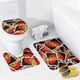 thumbnail image 4 of UNO-theme 4-Piece Shower Curtain Set with Rugs, Waterproof Bathroom Decor Set Includes Bath Mat, U-Shaped Rug, Toilet Lid Cover and Curtain with Hooks, 4 of 6
