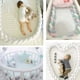 thumbnail image 4 of Protector de cuna de una pieza, almohada de algodón para recién nacido, cama de viaje ideal, almohada de terciopelo para bebé, beige, 2 m, 4 of 5