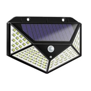 Factorynet - Foco Solar Led Exterior 100 Led Con Sensor De Movimiento
