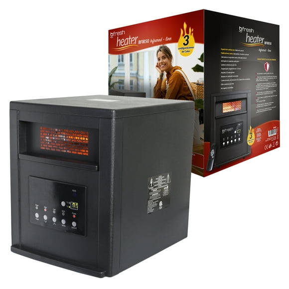 Estufa Infrarroja 1500w Con Temporizador Negra