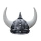 thumbnail image 2 of Casco Medieval Con Cuernos, Adorno único, Accesorios De Halloween De Caballero Unisex, Plateado, 2 of 3