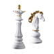 thumbnail image 5 of 2 Piezas Piezas De Ajedrez Estatua Escultura Artesanía Decoración Del Hogar Decoraciones De Mesa, 5 of 5