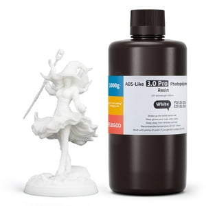 Resina De Impresión 3D Elegoo Resina Tipo Abs 3.0 Pro White 1 Kg