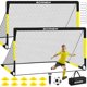 thumbnail image 1 of Portería de fútbol BORNEW 2 unidades 2,1 m x 1,5 m portátil para niños y jóvenes, 1 of 7