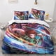 thumbnail image 2 of Funda nórdica Entemah Demon Slayer con fundas de almohada, juego de ropa de cama con estampado 3D y cierre de cremallera, diseño único, hipoalergénico, funda nórdica de anime de sangre calie, 2 of 3