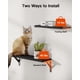 thumbnail image 4 of Juego de estantes de pared AMADA HOMEFURNISHING Wood Floating Black, 4 of 8