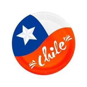 Pack X 4 De 6 Platos 18 Centimetros Fiestas Patrias Chile – Big Party