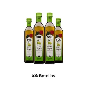 Sol De Aculeo - Aceite De Oliva Extra Virgen Sol Arbequina 4 X 500 Ml