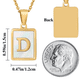 thumbnail image 3 of Collar HESHPAWS Shell Initial Letter A-Z Oro Amarillo 18 in, 3 of 3