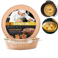 Revestimientos Desechables Para Freidoras De Aire Lhshad Para Freidoras De 2 A 3 Cuartos