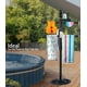 thumbnail image 4 of Perchero para toallas de piscina Yozoluck de metal resistente con 6 barras, 4 of 6