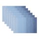 thumbnail image 1 of Juego de Manteles Individuales de Plástico de 6 Piezas para Decoración de Mesa Lavables Resistentes al Calor Manteles Individuales Limpiables Azul Oscuro 45x30cm, 1 of 6